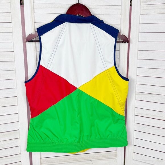 Lauren Ralph Lauren Reversible Colorblock Nautical Flags Sailing Vest Medium - Picture 8 of 13